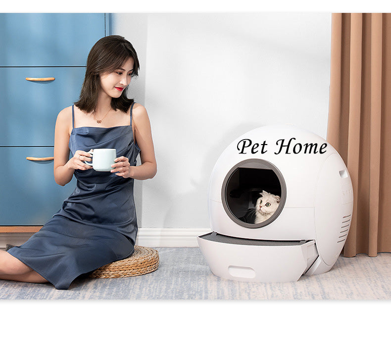 New Smart Cat Litter Box WIFI Automatic Poop Scooping UV Sterilization Fully Automatic Cat Toilet Pet Cat Supplies