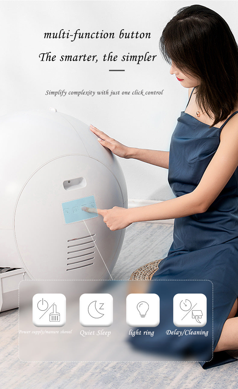 New Smart Cat Litter Box WIFI Automatic Poop Scooping UV Sterilization Fully Automatic Cat Toilet Pet Cat Supplies