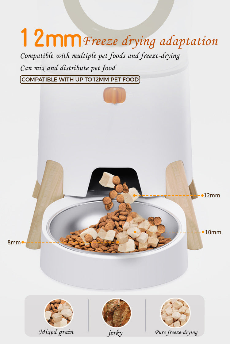 5L PET Intelligence Feeder APP Control the Remote Feeder One Machine Double Bowl Automatic Feeder for Cats and Dogs