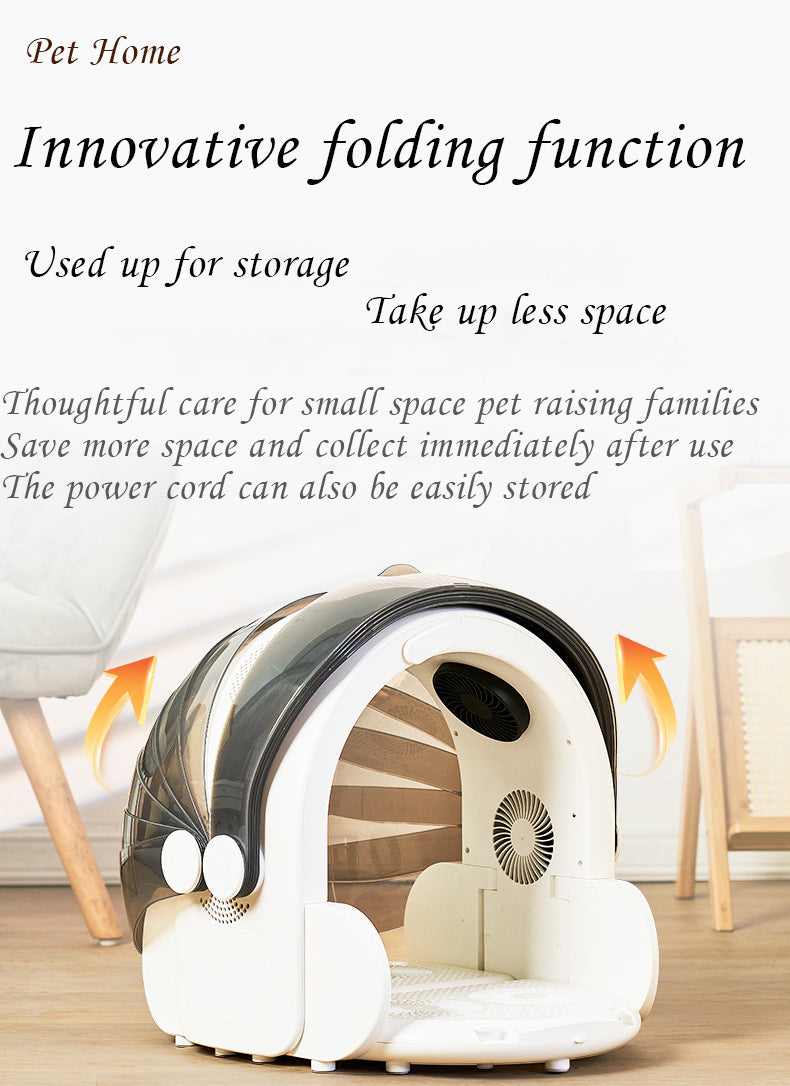 Pet Dryer Foldable Drying Box Cat Dryer Small Dog Drying Blowing Hair Household Smart Drying Box