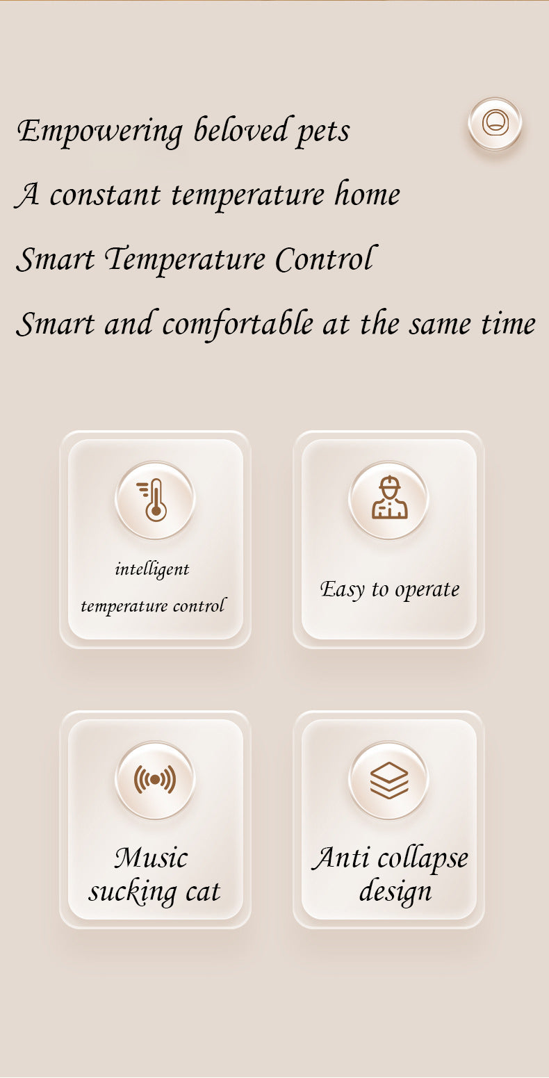 Intelligent Heating and Cooling Cat Bed All-Season Cat Bed Constant Temperature Cat Bed Pet Bed Cat Bed Dog Bed Silent Constant Temperature Heating