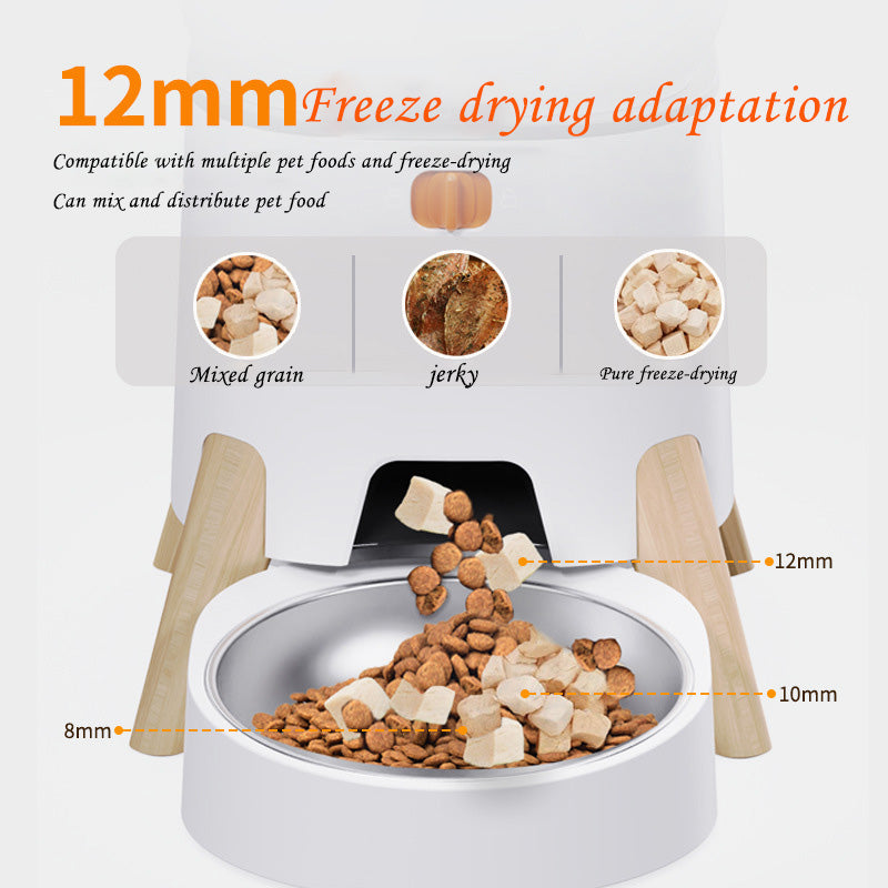 5L PET Intelligence Feeder APP Control the Remote Feeder One Machine Double Bowl Automatic Feeder for Cats and Dogs