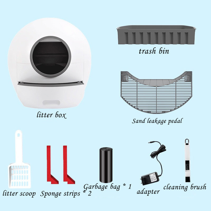 New Smart Cat Litter Box WIFI Automatic Poop Scooping UV Sterilization Fully Automatic Cat Toilet Pet Cat Supplies