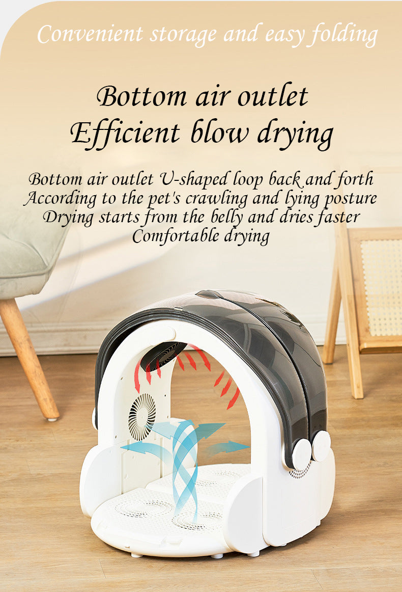 Pet Dryer Foldable Drying Box Cat Dryer Small Dog Drying Blowing Hair Household Smart Drying Box