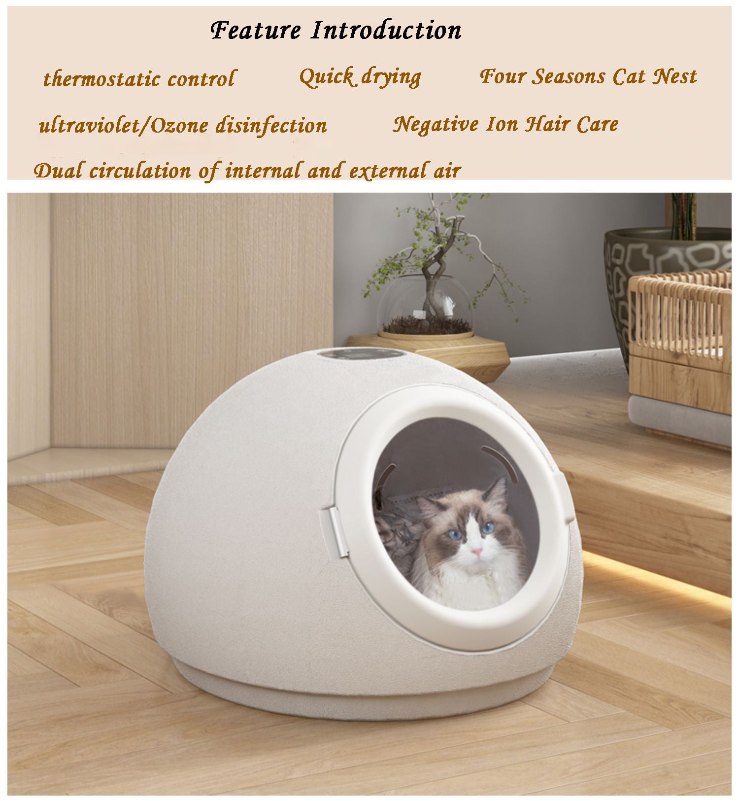 Pet cat drying box, small dog drying box, intelligent drying box, technology drying box
