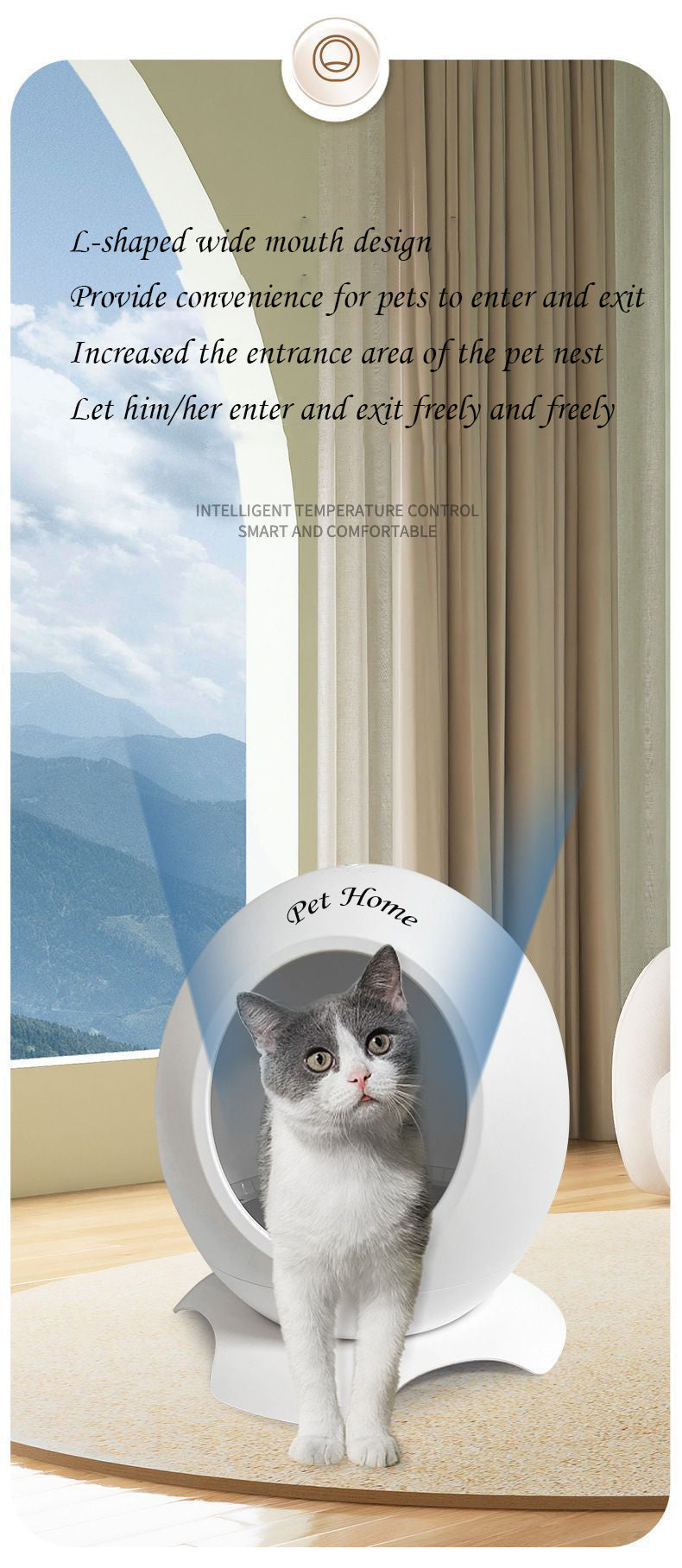 Intelligent Heating and Cooling Cat Bed All-Season Cat Bed Constant Temperature Cat Bed Pet Bed Cat Bed Dog Bed Silent Constant Temperature Heating