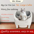 Open Smart Cat Litter Box Fully Automatic Cat Toilet Open Automatic Cleaning Poop Scooper Cat Supplies