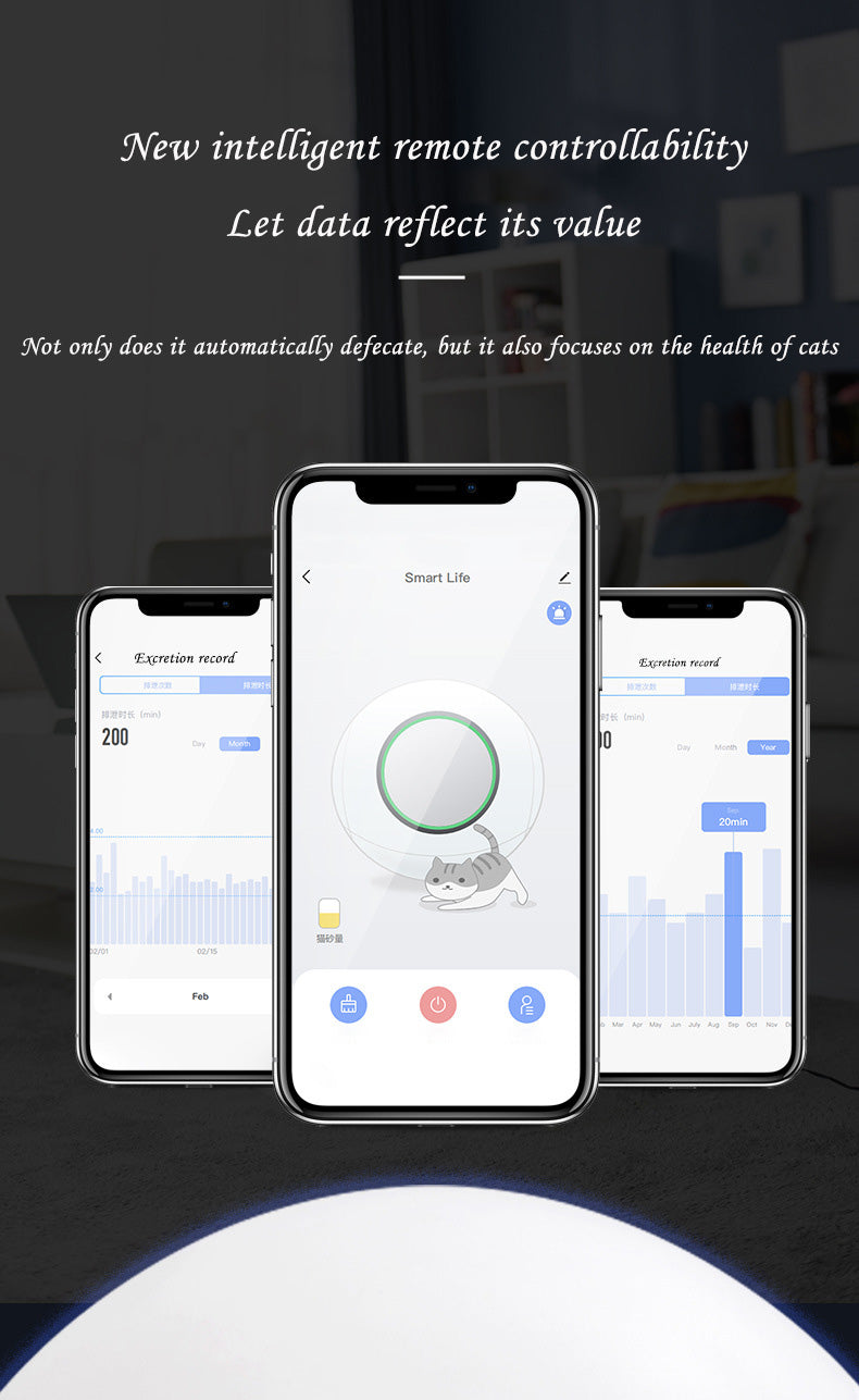 New Smart Cat Litter Box WIFI Automatic Poop Scooping UV Sterilization Fully Automatic Cat Toilet Pet Cat Supplies