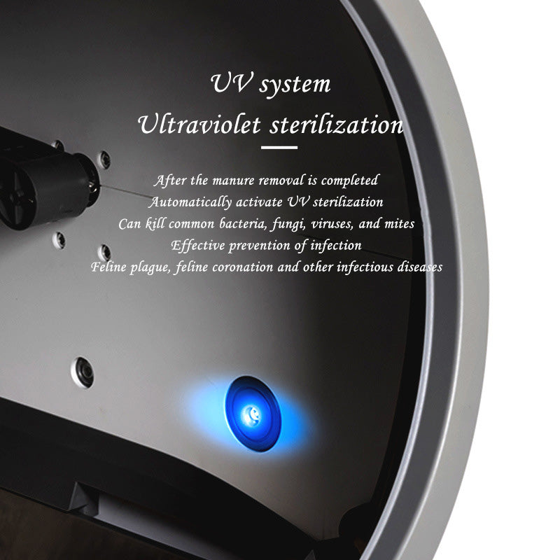 New Smart Cat Litter Box WIFI Automatic Poop Scooping UV Sterilization Fully Automatic Cat Toilet Pet Cat Supplies