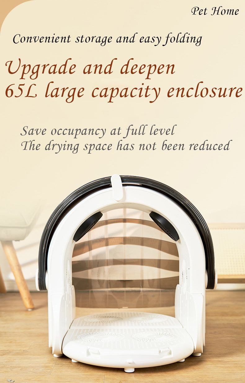 Pet Dryer Foldable Drying Box Cat Dryer Small Dog Drying Blowing Hair Household Smart Drying Box