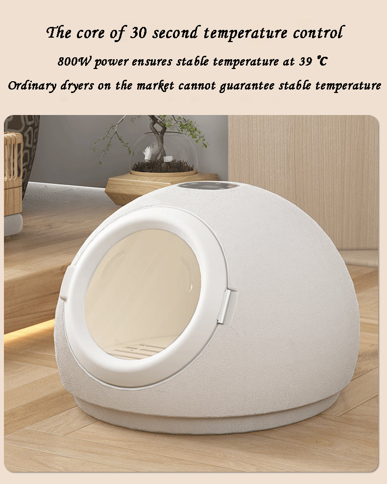 Pet cat drying box, small dog drying box, intelligent drying box, technology drying box