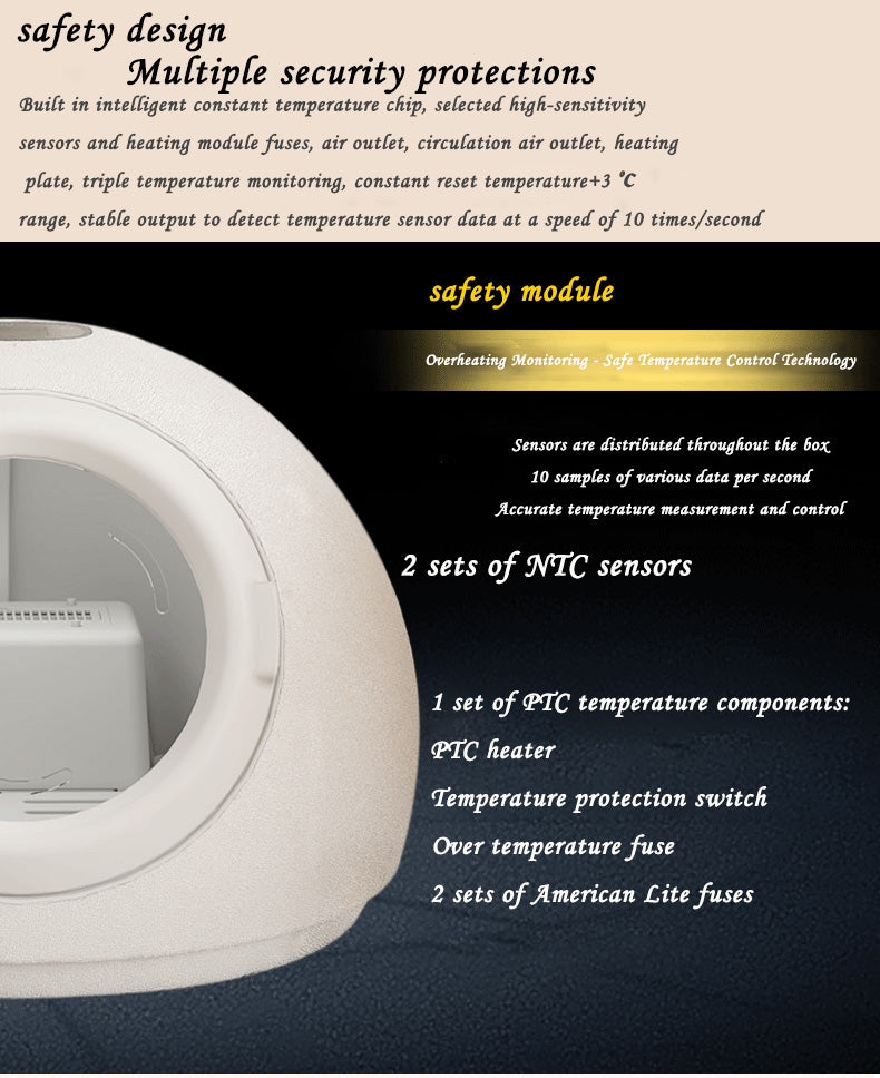 Pet cat drying box, small dog drying box, intelligent drying box, technology drying box