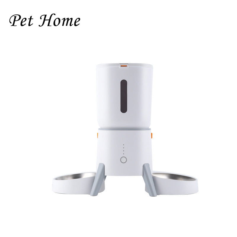 5L PET Intelligence Feeder APP Control the Remote Feeder One Machine Double Bowl Automatic Feeder for Cats and Dogs