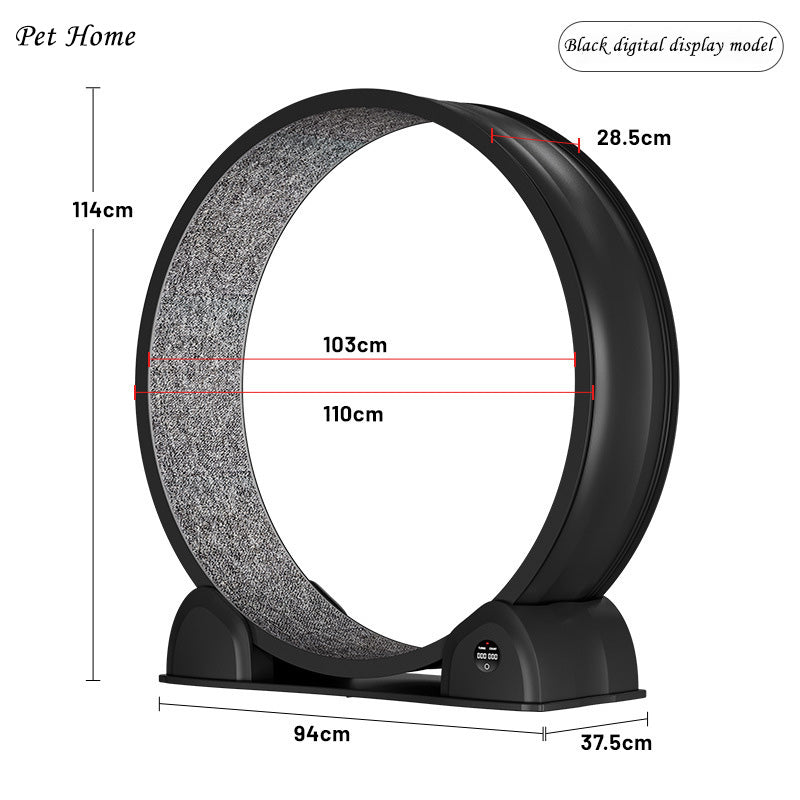 Smart Display ABS Cat Treadmill Cat Roller Silent Running Wheel Fitness Exercise Cat Climbing Frame Pet Toy