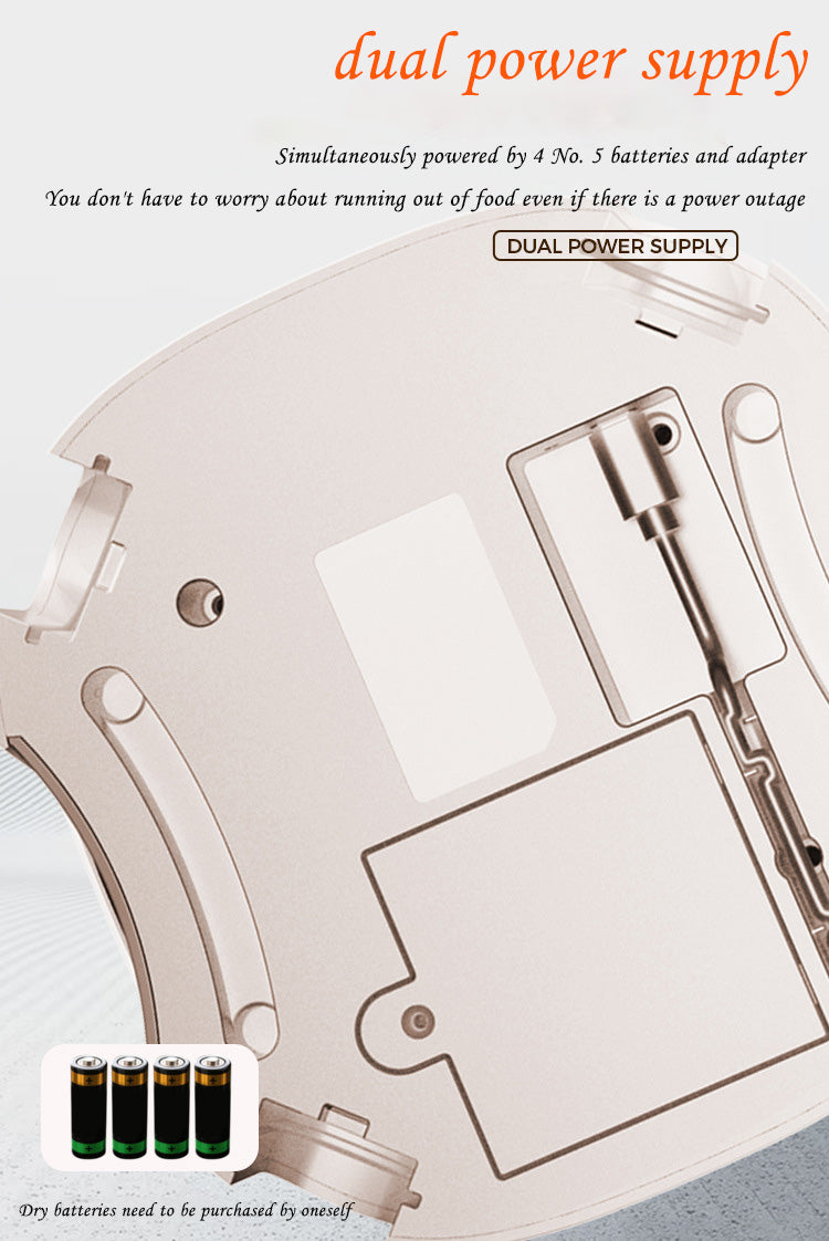 5L PET Intelligence Feeder APP Control the Remote Feeder One Machine Double Bowl Automatic Feeder for Cats and Dogs