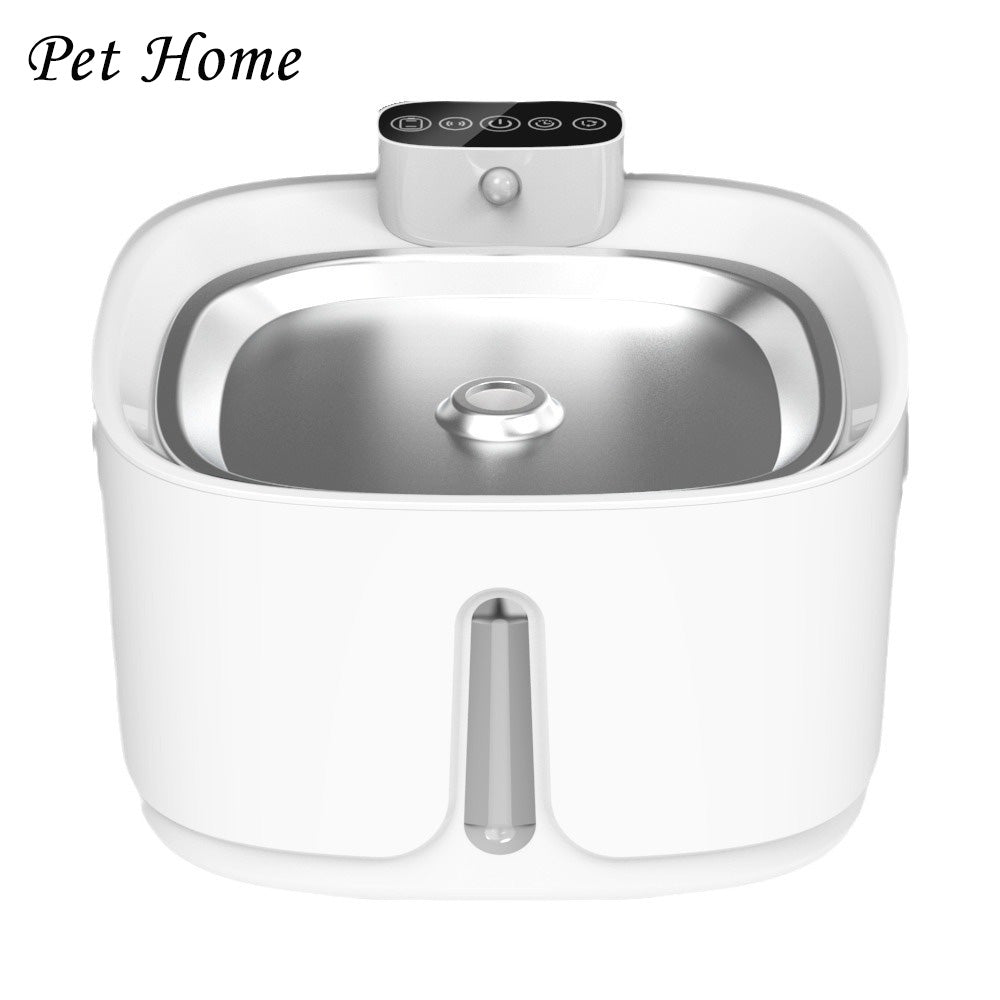 Smart Pet Water Dispenser Wireless Stainless Steel Cat Dog Silent Filtered Live Water Automatic Drinking Fountain Cat Water Dispenser
