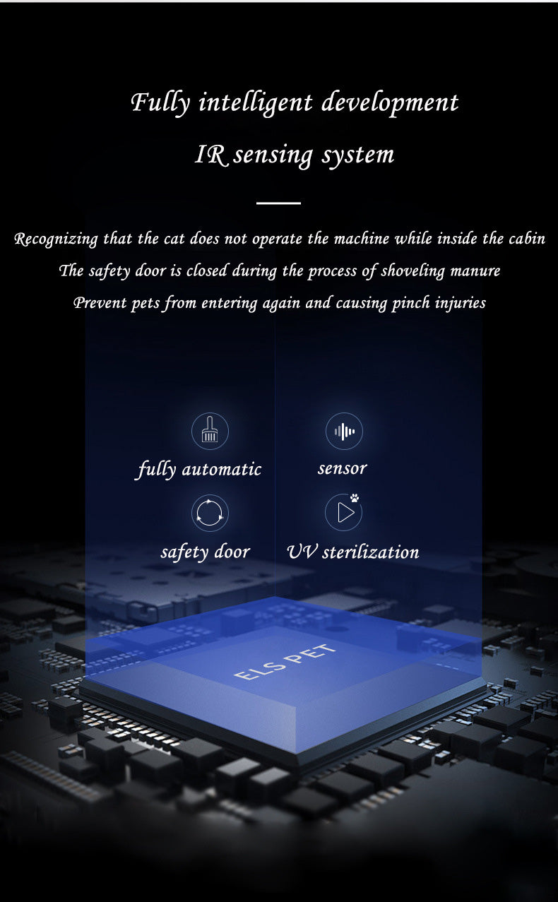 New Smart Cat Litter Box WIFI Automatic Poop Scooping UV Sterilization Fully Automatic Cat Toilet Pet Cat Supplies