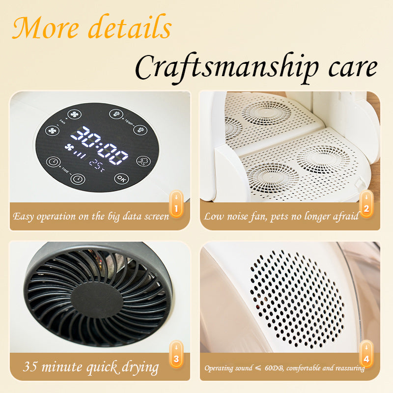 Pet Dryer Foldable Drying Box Cat Dryer Small Dog Drying Blowing Hair Household Smart Drying Box