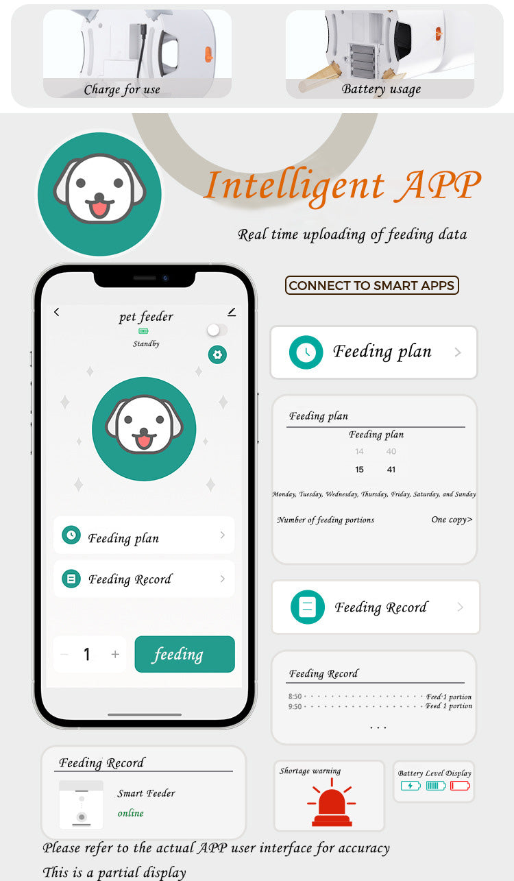 5L PET Intelligence Feeder APP Control the Remote Feeder One Machine Double Bowl Automatic Feeder for Cats and Dogs