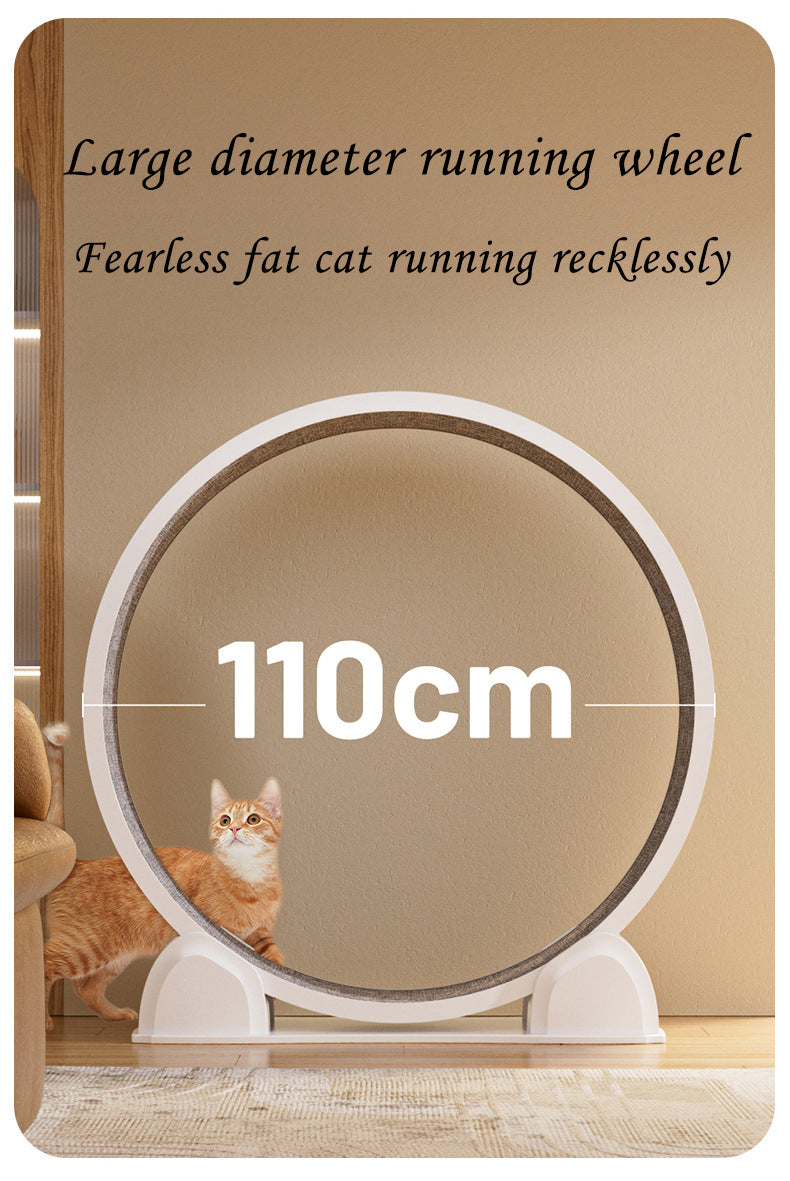 Smart Display ABS Cat Treadmill Cat Roller Silent Running Wheel Fitness Exercise Cat Climbing Frame Pet Toy