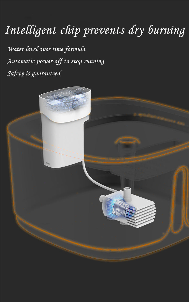 Smart Pet Water Dispenser Wireless Stainless Steel Cat Dog Silent Filtered Live Water Automatic Drinking Fountain Cat Water Dispenser