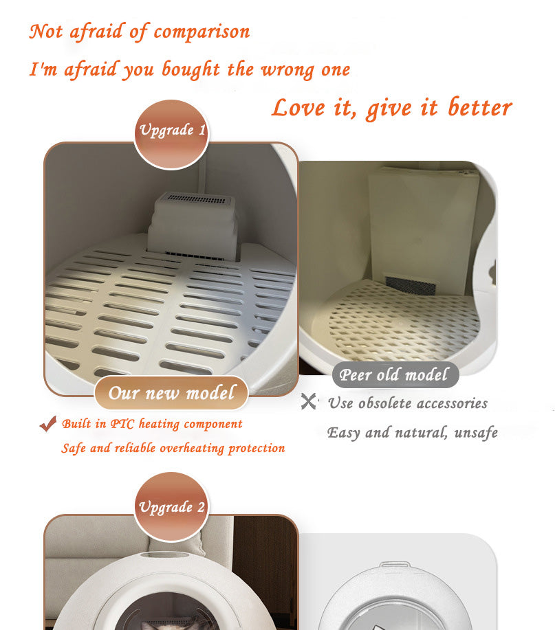 Pet cat drying box, small dog drying box, intelligent drying box, technology drying box