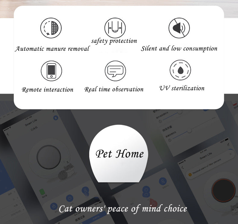 New Smart Cat Litter Box WIFI Automatic Poop Scooping UV Sterilization Fully Automatic Cat Toilet Pet Cat Supplies