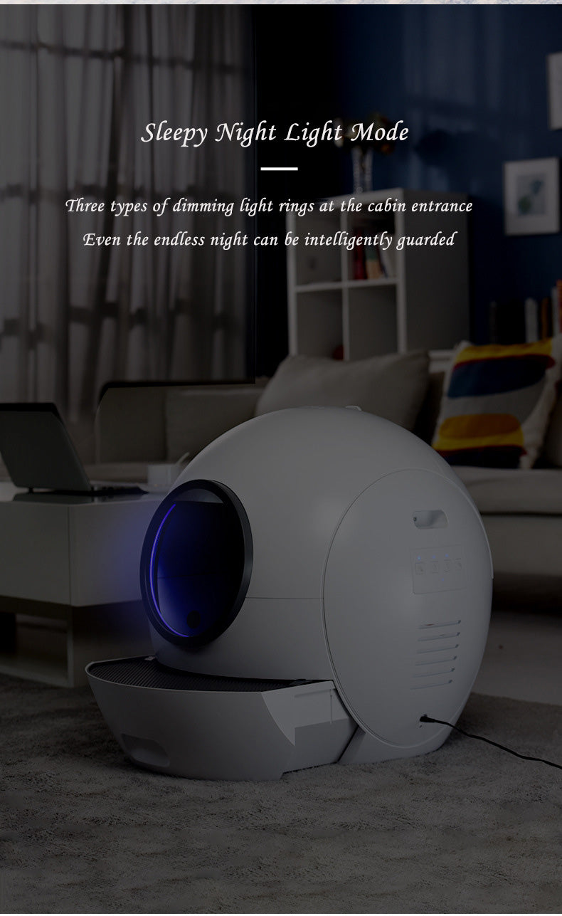 New Smart Cat Litter Box WIFI Automatic Poop Scooping UV Sterilization Fully Automatic Cat Toilet Pet Cat Supplies