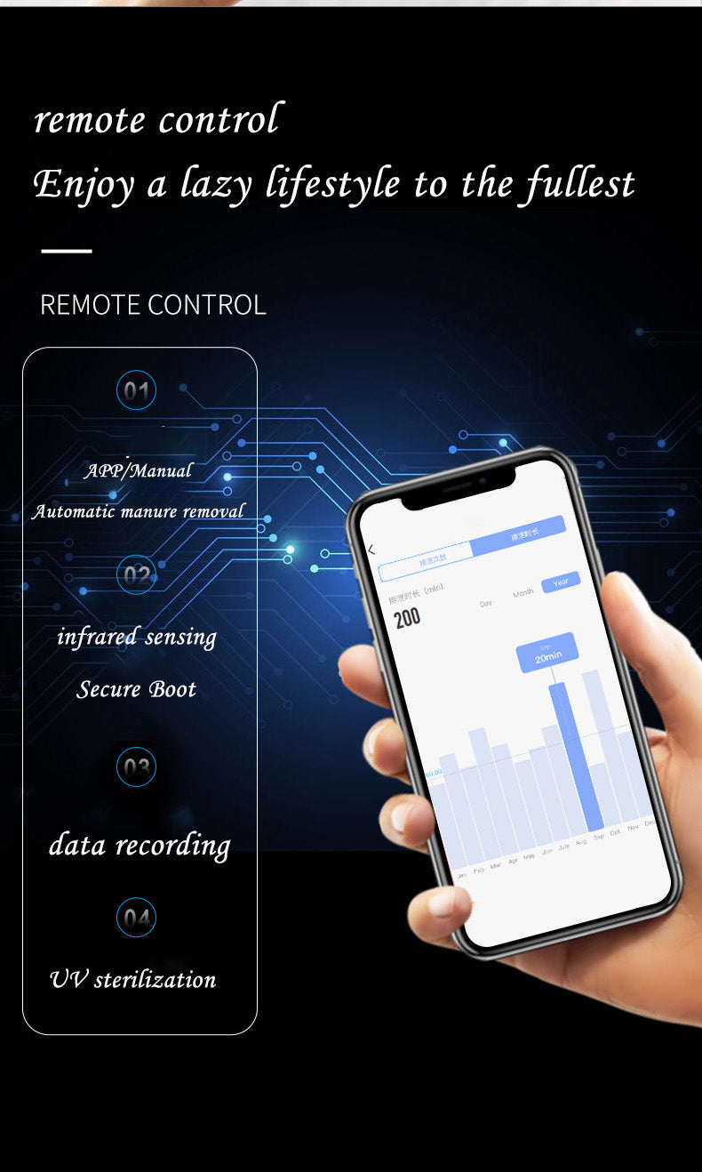 New Smart Cat Litter Box WIFI Automatic Poop Scooping UV Sterilization Fully Automatic Cat Toilet Pet Cat Supplies