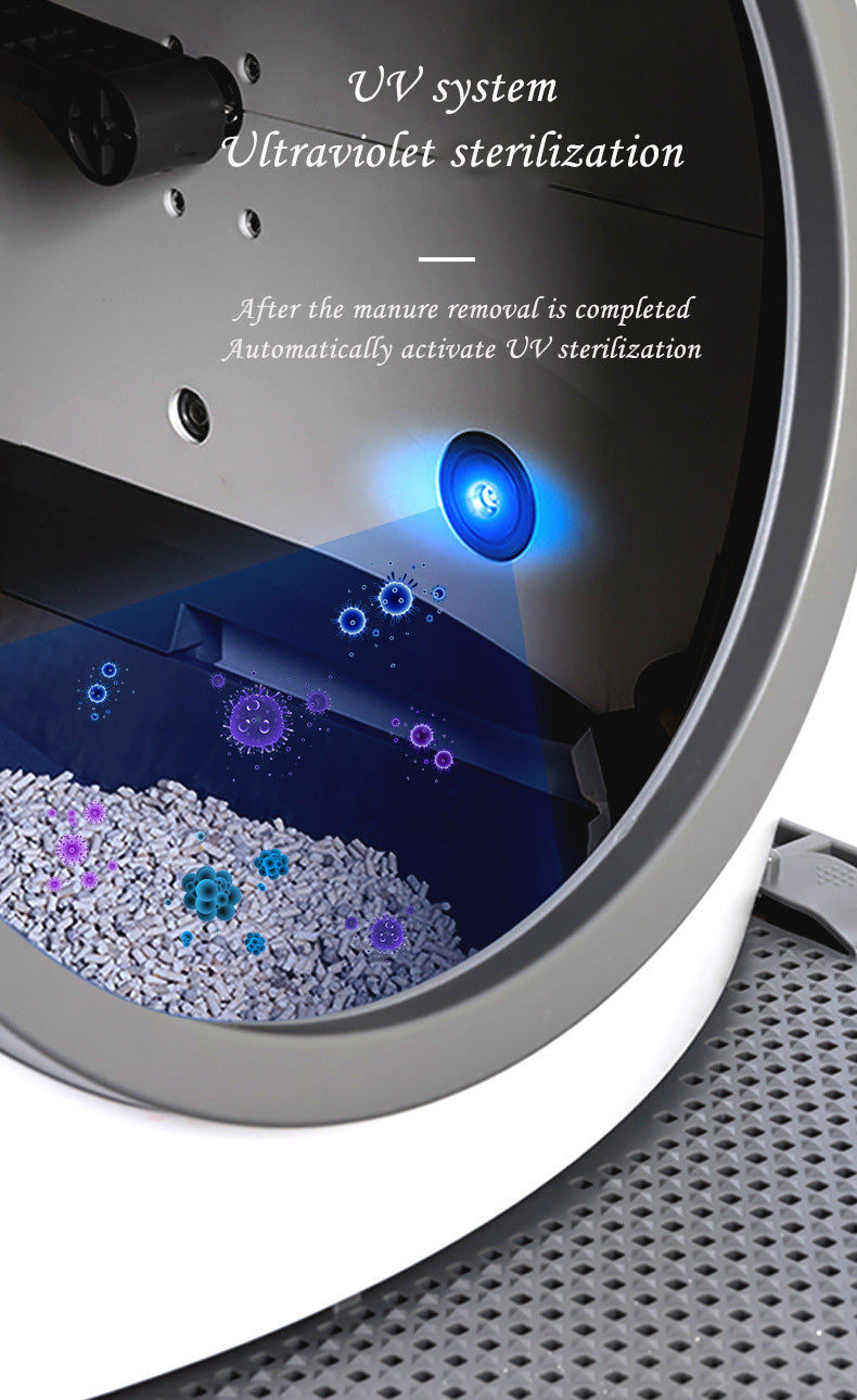 New Smart Cat Litter Box WIFI Automatic Poop Scooping UV Sterilization Fully Automatic Cat Toilet Pet Cat Supplies
