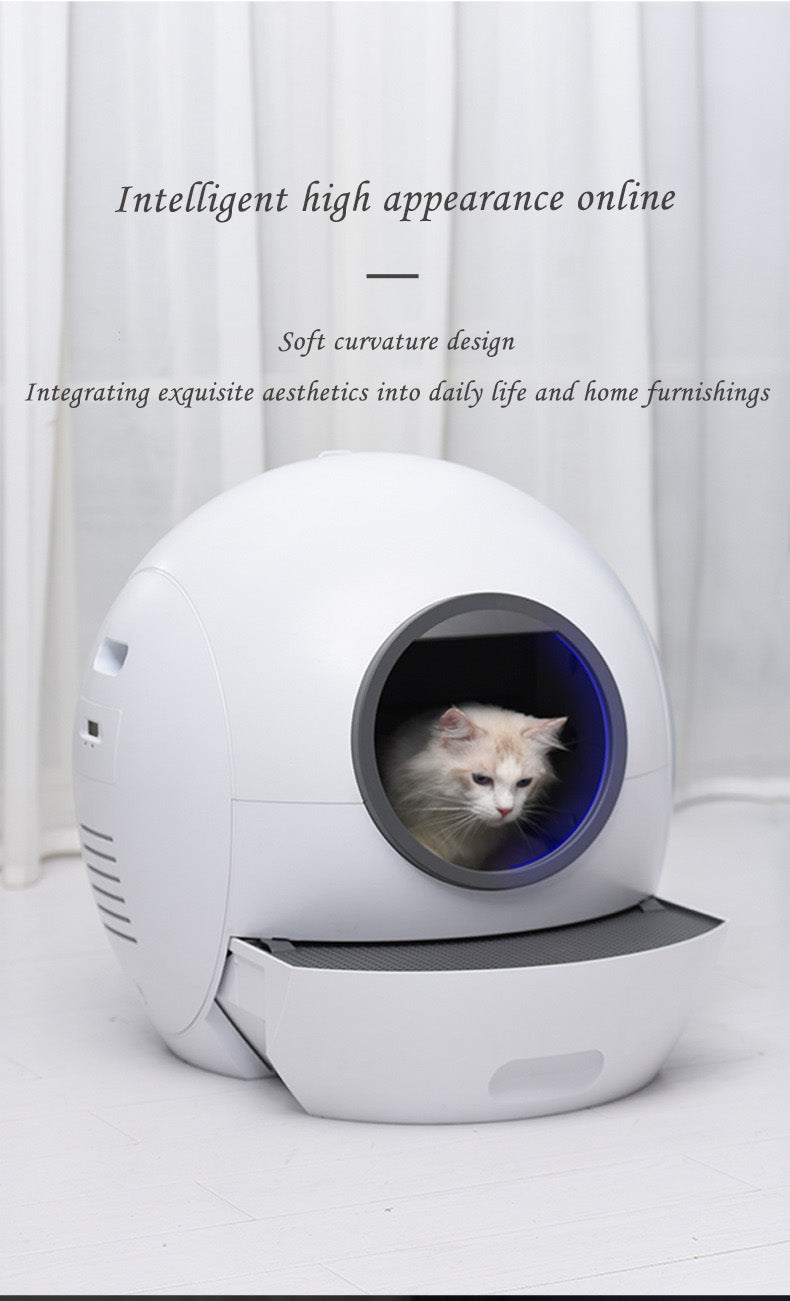 New Smart Cat Litter Box WIFI Automatic Poop Scooping UV Sterilization Fully Automatic Cat Toilet Pet Cat Supplies